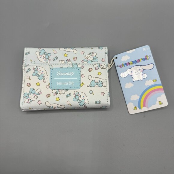Loungefly Sanrio Cinnamoroll Bow Mini Flap Wallet NEW - Picture 2 of 3
